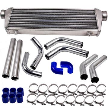 Universele turbo intercooler 27x7x2.5 met aluminium leidi..., Verzenden, Nieuw, Universele onderdelen