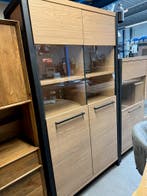 Serval vitrine hoog, blonde oak, Nieuw