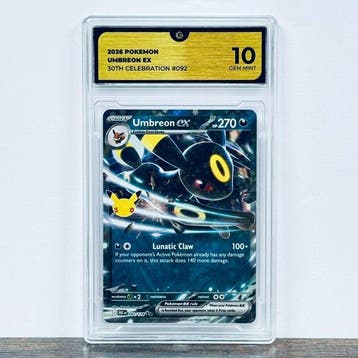 Pokémon Graded card - Umbreon ex 092- 30th Anniversary –, Nieuw