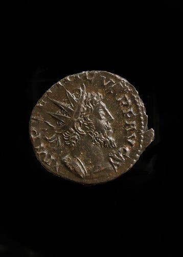 Oud-Romeins Brons Antoninianus van Tetricus I (Zonder