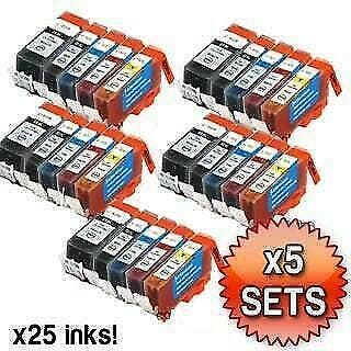 5x Set Canon PGI-525 mp; CLI-526 MET CHIP compatible, Verzenden, Nieuw, Cartridge, Canon
