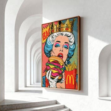 Iconica - Let Them Eat Burgers! - unique 1/1 XXL (150 x 100