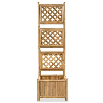 vidaXL Plantenbak verhoogd met rek 40 cm bamboe, Tuin en Terras, Verzenden, Minder dan 60 cm, Nieuw, 60 cm of meer