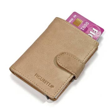 Figuretta Leren RFID Cardprotector - Nappa Liver, Overige merken, Verzenden, Beige, Nieuw