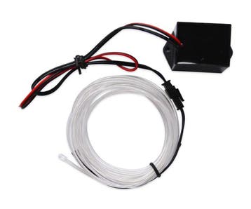 EL wire - WIT - interieur verlichting - 12 Volt - 2 meter, Ophalen of Verzenden, Nieuw