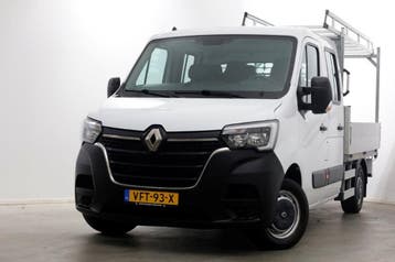 Renault Master T35 2.3 dCi 135pk L2 D.C. Open Laadbak Airco/, Gebruikt, Euro 6, Renault, Wit