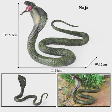 Oenux Realistische Slangen Speelgoed Set - Cobra, Python, Ra
