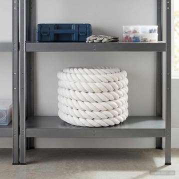 vidaXL Katoenen Touw 36 mm 5 m Wit 100% Katoen, Verzenden, Nieuw