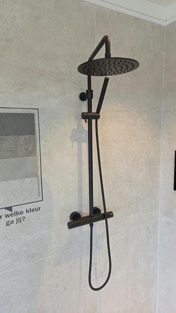 Lavion Complete doucheset gestructureerd zwart 0011 - 36, Ophalen, Nieuw, Douche