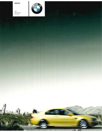 2003 BMW M3 BROCHURE DUITS, Nieuw, BMW, Author