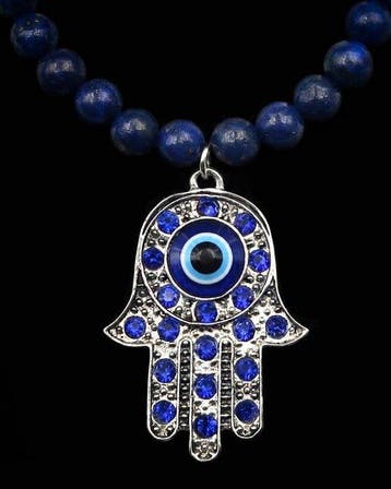 Lapis lazuli - Ketting Hand van Fatma - Beschermt tegen het