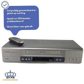 Philips VR740/02 | VHS Videorecorder | VHS Speler | Video, Verzenden, Gebruikt, VHS-speler of -recorder