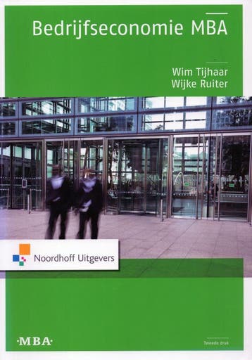 Bedrijfseconomie MBA - Wim Tijhaar - 9789001816759 - Paperba, Verzenden, Nieuw