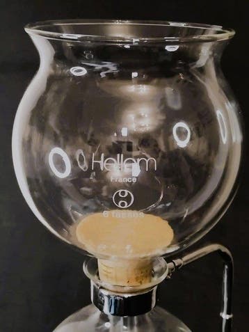 Hellem - Koffiepot - Metaal, Porselein, Glas