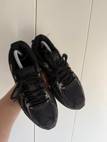 Asics Gel-Venture 6 – Zwart/Zilver – Maat 38, Verzenden, Zwart, Sneakers of Gympen, Gedragen