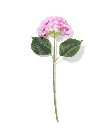 HEMA Kunstbloem hortensia 55cm roze, Verzenden
