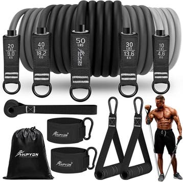 Workout weerstandsbanden | 33% Korting | Complete Set, Sport en Fitness, Ophalen of Verzenden, Zo goed als nieuw, Boks-accessoire