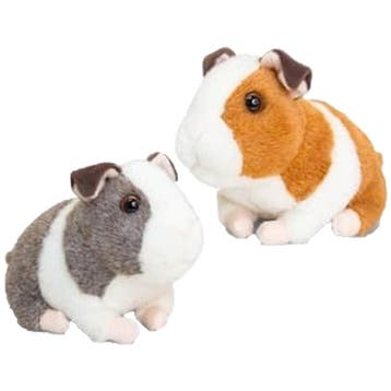 Cavia knuffel set bruin en grijs - pluche - 16 cm - met, Verzenden, Nieuw