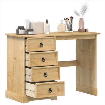 vidaXL Kaptafel Corona 104x47x75 cm massief grenenhout, Verzenden, Nieuw