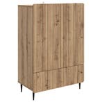 vidaXL Dressoir Artisanaal eiken 66 x 34,5 x 97 cm Bewerkt, Verzenden, Nieuw, Overige houtsoorten, Minder dan 50 cm