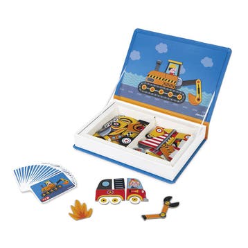 Janod Magnetibook - Racers Magneetb van €19,99 voor €19,90, Ophalen of Verzenden, Nieuw