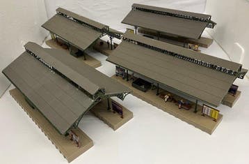 Vollmer H0 - Modeltreinlandschap (4) - Perronoverkapping, Nieuw