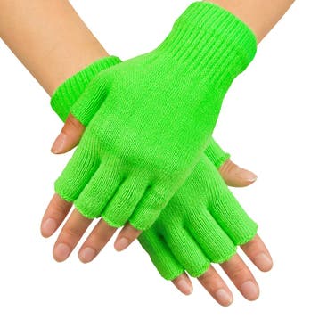 Vingerloze Handschoen Fluor Groen, Kleding | Dames, Ophalen of Verzenden, Nieuw