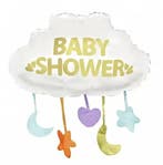 Letterbanner Babyshower multi coloured, Hobby en Vrije tijd, Feestartikelen, Verzenden, Nieuw, Versiering, Geboorte of Huwelijk