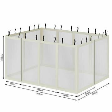 El Jardin - Beige - Insectennet - ca 360 x 260 cm - Voor ..., Verzenden, Nieuw