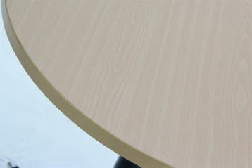 Bijzettafel rond diam. 70cm - donker beuken - zwart, Ophalen of Verzenden, Gebruikt