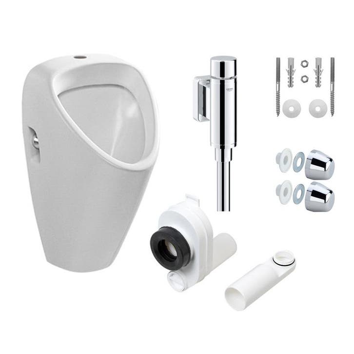 Urinoir complete set met Grohe stopkraan, Doe-het-zelf en Verbouw, Sanitair, Nieuw, Verzenden