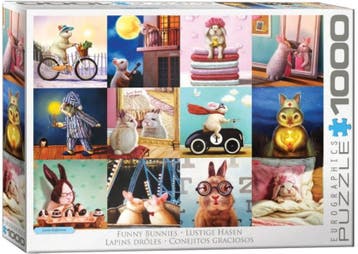 Funny Bunnies Puzzel (1000 stukjes) | Eurographics - Puzzels, Verzenden, Nieuw