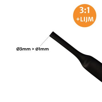 Krimpkous Met Lijm 3:1 | P/M, 3.2mm, Ophalen of Verzenden, Nieuw