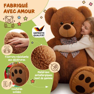 Knuffelbeer Bruin Pluche 150cm XXL (Knuffels, Speelgoed), Kinderen en Baby's, Speelgoed | Knuffels en Pluche, Verzenden, Nieuw