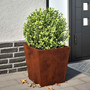 vidaXL Plantenbakken 2 st 40x40x40 cm weervast staal, Verzenden, Nieuw, Metaal