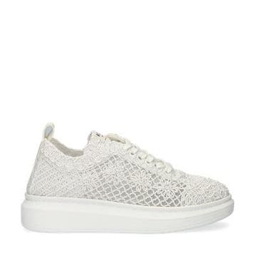 Mustang lage sneakers voor dames in het Wit, Verzenden, Wit, Nieuw, Sneakers of Gympen