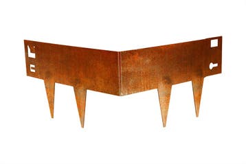 Cortenstaal Borderrand Buitenhoek voor Borderrand 16 cm Hoog, Verzenden, Nieuw