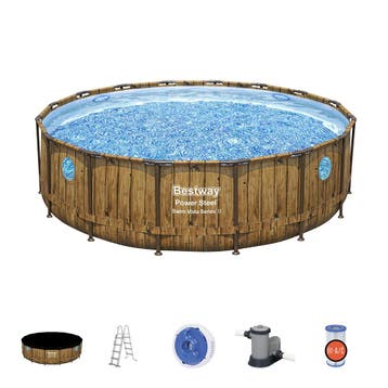 Power Steel zwembad 488x122 cm (set), Verzenden, 200 tot 300 cm, Rond, Nieuw