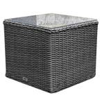 Toscane premium bijzettafel 50x50xH45 cm antraciet, Tuin en Terras, Ophalen of Verzenden, Nieuw, Aluminium