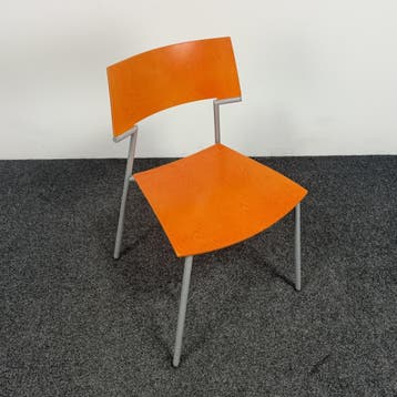 Van Der Sluis Quasi Stoel | Oranje, Ophalen of Verzenden, Gebruikt