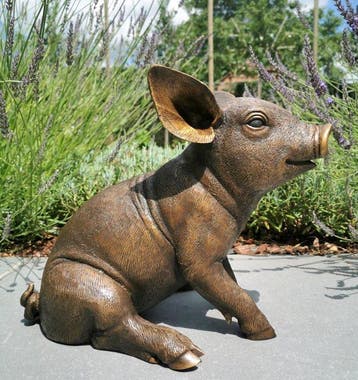 Beeldje - Pigglet - Brons, Antiek en Kunst