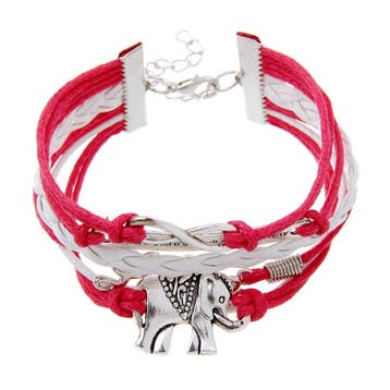 Fako Bijoux - Multi Armband - Infinity Tekst Love Olifant -, Sieraden, Tassen en Uiterlijk, Armbanden, Verzenden, Nieuw
