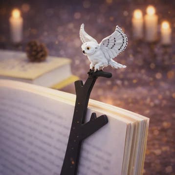 3D Sneeuwuil Boekenlegger met Tak - Uniek Leessieraad voor B, Verzenden, Nieuw