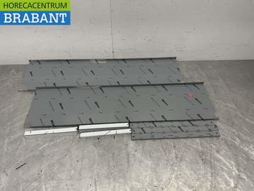 RVS Dubbel wandschap schap 160 x 40 cm Horeca, Ophalen of Verzenden, Nieuw zonder verpakking