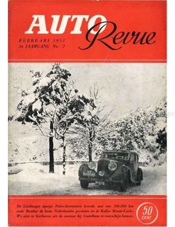 1951 AUTO REVUE MAGAZINE 2 NEDERLANDS, Nieuw, Author