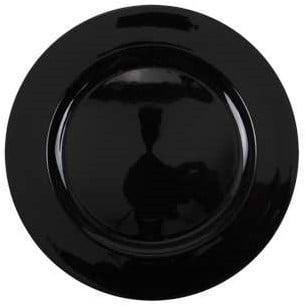Onderbord Black Zwart 33 cm rond, Ophalen of Verzenden, Nieuw