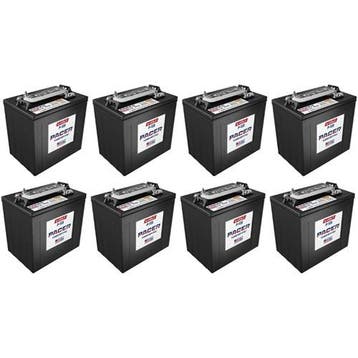 8 X Pacer 220Ah 6V Deep-Cycle Accu (T105), Verzenden