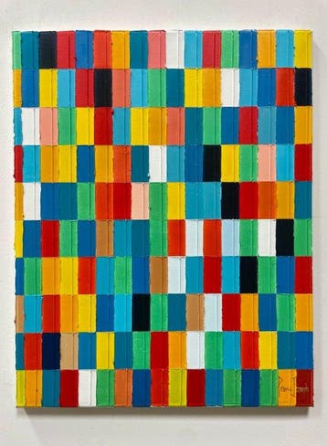 Pierre Joseph - Mosaic 38, Antiek en Kunst, Kunst | Schilderijen | Modern