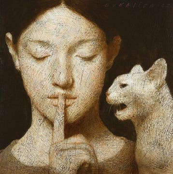 Michal Lukasiewicz - Woman With Her Pet XIII