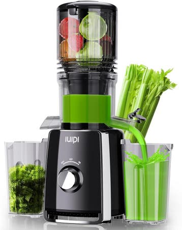 Slowjuicer - Sapcentrifuge - Groenten en fruit - Zwart - SPZ, Witgoed en Apparatuur, Juicers, Verzenden, Zo goed als nieuw